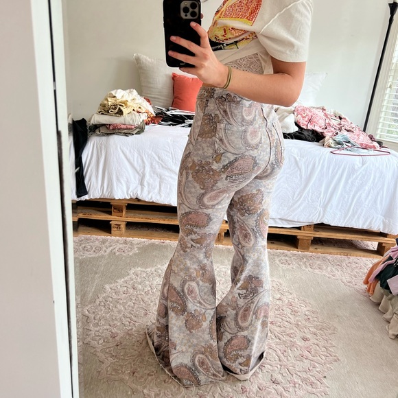 We The Free Paisley Flare Jeans - Picture 2 of 4